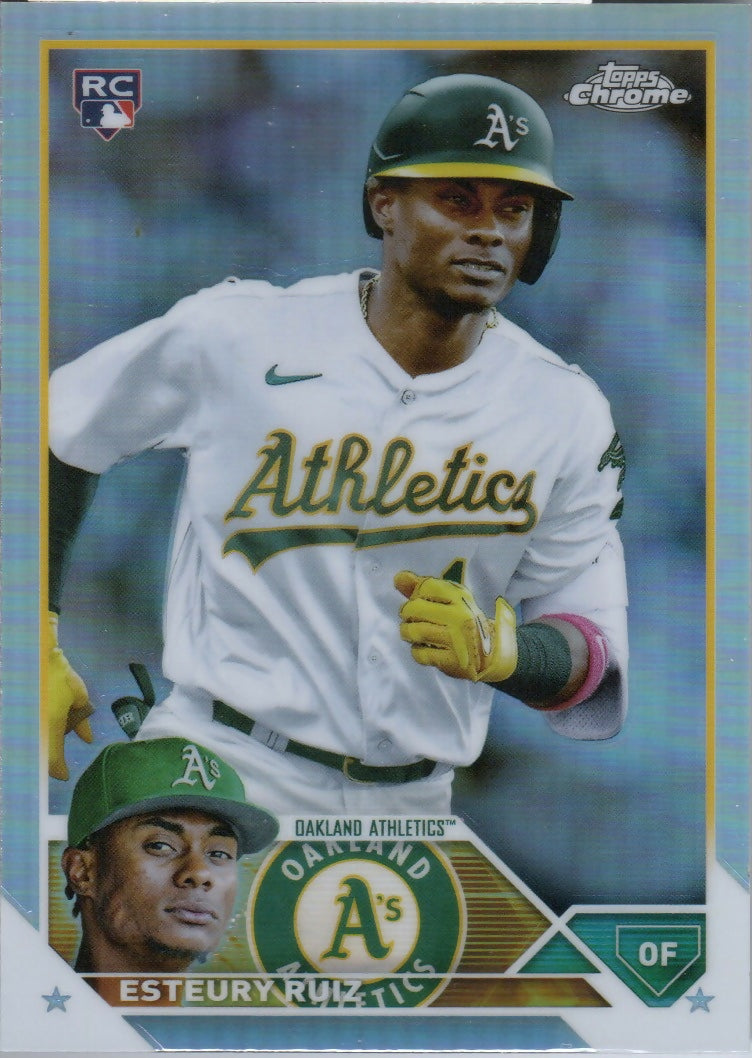 2023 Topps Chrome Baseball - [Base] - Refractor #99 Esteury Ruiz - Oakland Athletics