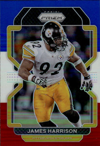 2021 Panini Prizm Football Base - Red White And Blue Prizm #259 James Harrison Pittsburgh Steelers - A