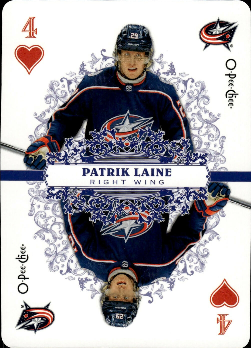 2022-23 Upper Deck O-Pee-Chee Hockey - Playing Cards #4H Patrik Laine - Columbus Blue Jackets