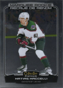 2022-23 Upper Deck O-Pee-Chee Platinum Hockey - Base - Marquee Rookie #233 Matias Maccelli - Arizona Coyotes