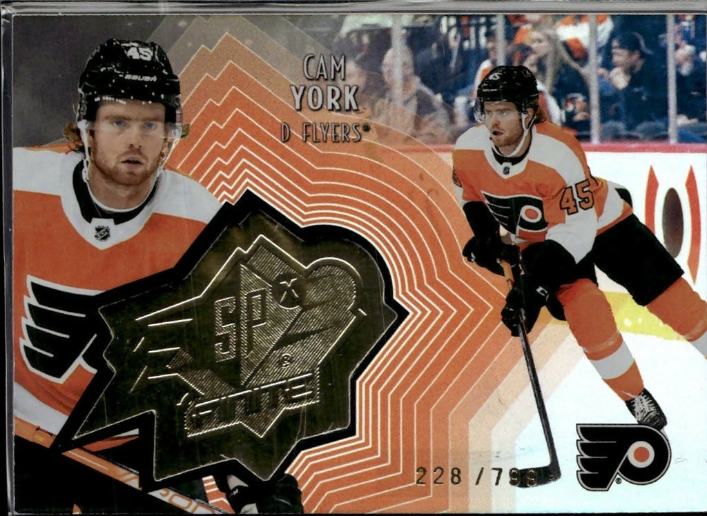 2021-22 Upper Deck SPx Finite Radiance /799 #SF-35 Cam York Philadelphia Flyers