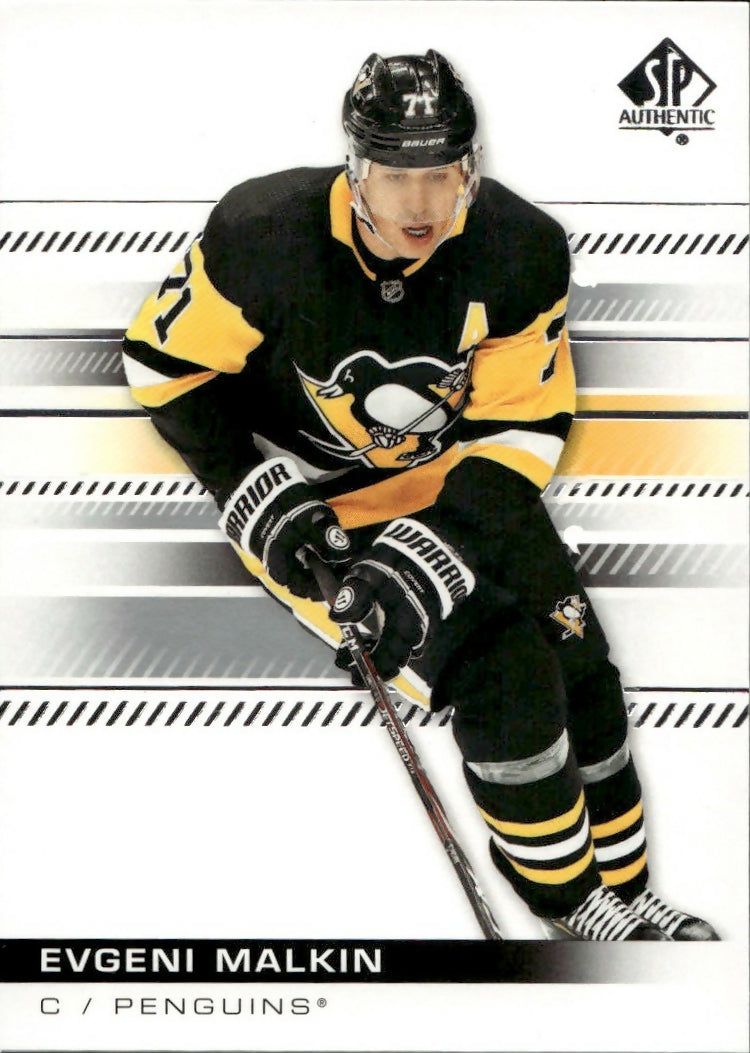 2019-20 Upper Deck Sp Authentic Hockey - Base #18 Evgeni Malkin - Pittsburgh Penguins