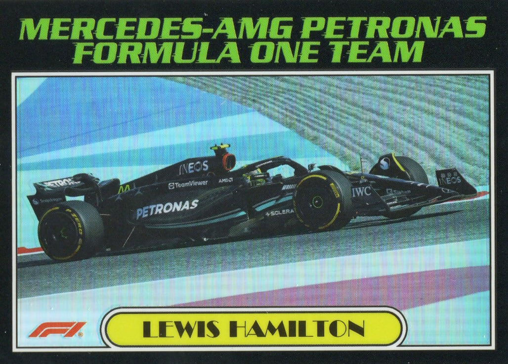 2023 Topps Chrome Formula 1 Autos of 1977 #AU77-LH Lewis Hamilton - Mercedes-AMG Petronas Formula One Team - A