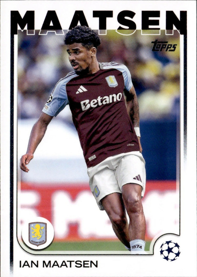 2024-25 Topps UEFA Club Competitions - Base #142 Ian Maatsen - Aston Villa - A