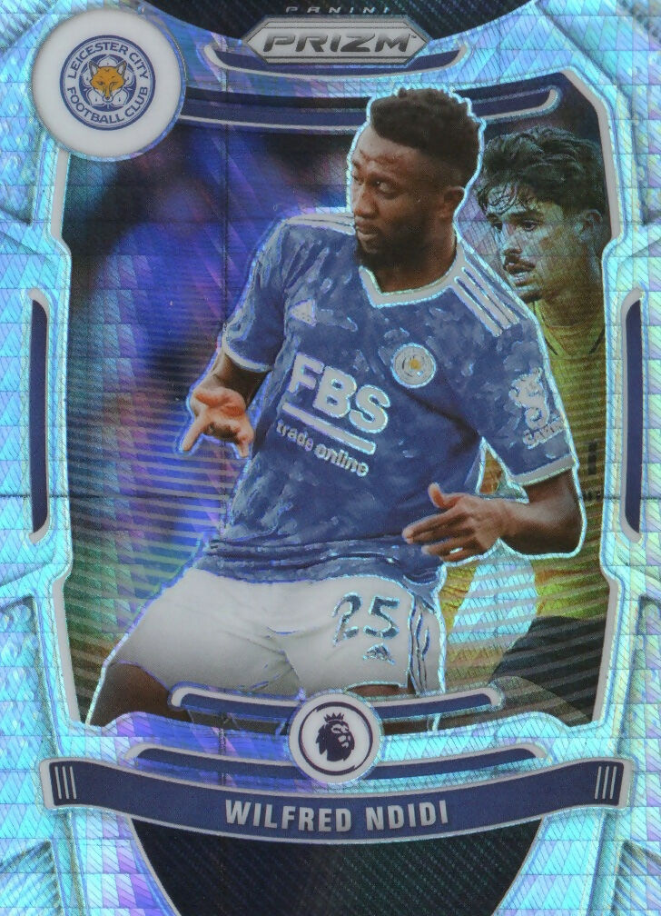 2021-22 Panini Prizm Premier League Soccer - Hyper Base #25 Wilfred Ndidi - Leicester City