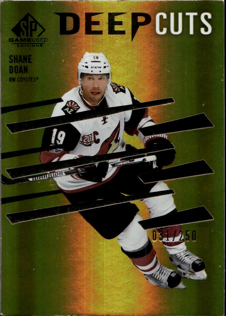 2023-24 Upper Deck SP Game Used Hockey - Deep Cuts :250 #DC-56 Shane Doan - Arizona Coyotes - A