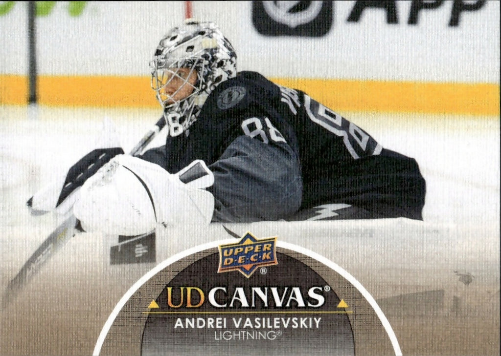 2021-22 Upper Deck Series 2 Hockey - UD Canvas #C194 Andrei Vasilevskiy - Tampa Bay Lightning - A