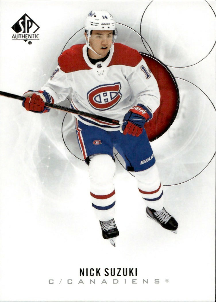 2020-21 Upper Deck Sp Authentic Hockey - Base #54 Nick Suzuki - Montreal Canadiens - A