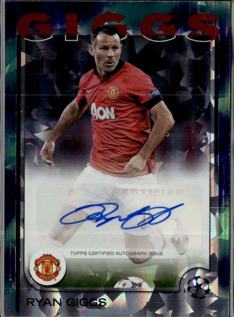 2024-25 Topps UEFA Club Competitions - Base - Northern Lights - Auto #A-RG Ryan Giggs - Manchester United - A