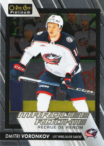 2023-24 Upper Deck O-Pee Chee Platinum Hockey - Base - Marquee Rookie #274 Dmitri Voronkov - Columbus Blue Jackets - A