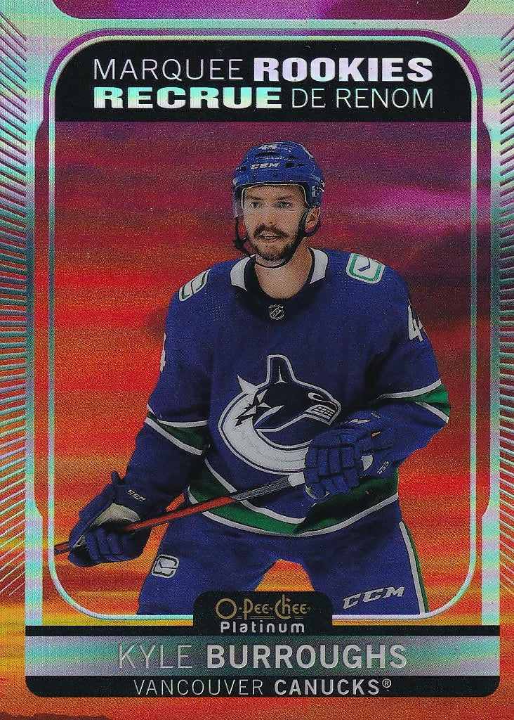 2021-22 O-Pee-Chee Platinum Pee-Chee Platinum - Sunset #263 Kyle Burroughs Vancouver Canucks
