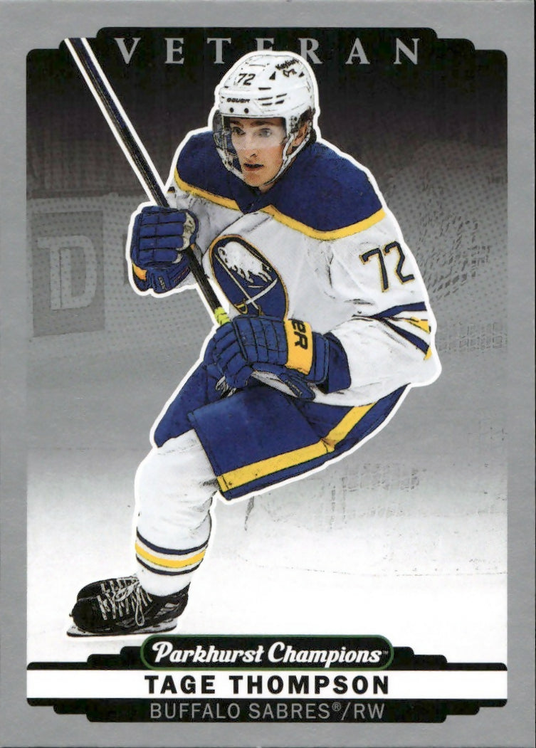 2022-23 Upper Deck Parkhurst Champions - Base - Silver #17 Tage Thompson - Buffalo Sabres - A