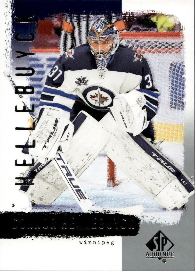 2020-21 Upper Deck Sp Authentic Hockey - 2000-01 Retro #R71 Connor Hellebuyck - Winnipeg Jets - A