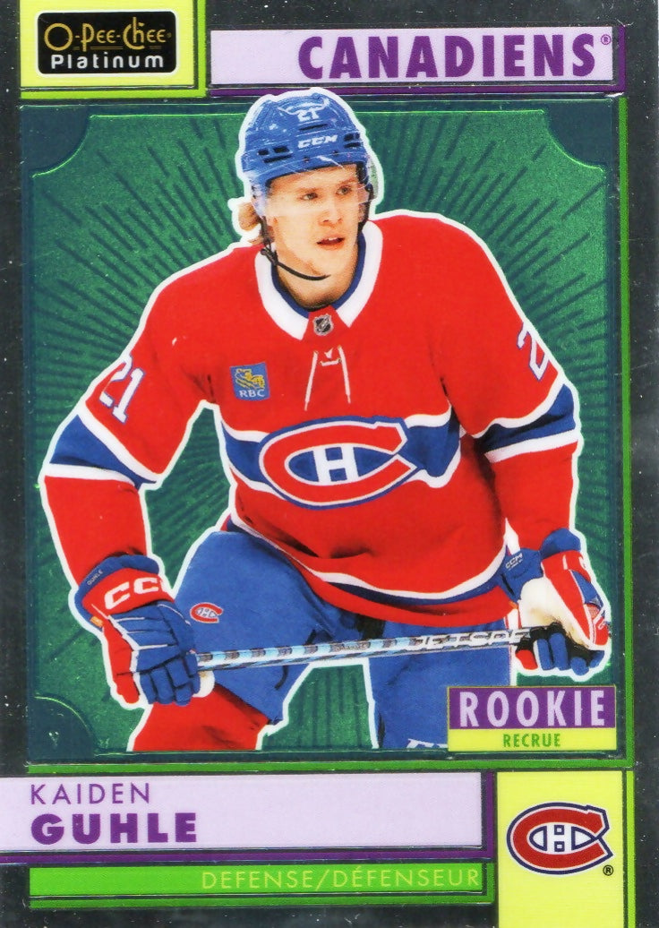2022-23 Upper Deck O-Pee-Chee Platinum Hockey - Retro #R-92 Kaiden Guhle - Montreal Canadiens - A