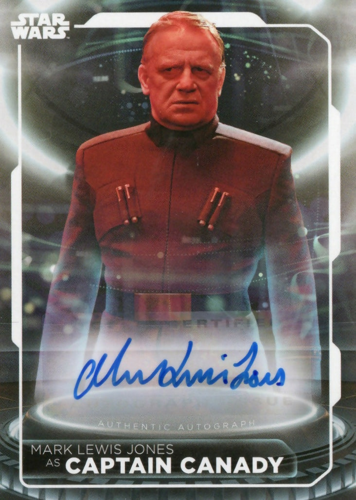 2021 Topps Star Wars Battle Plans - Autographs #A-MJ Captain Candy - Mark Lewis Jones