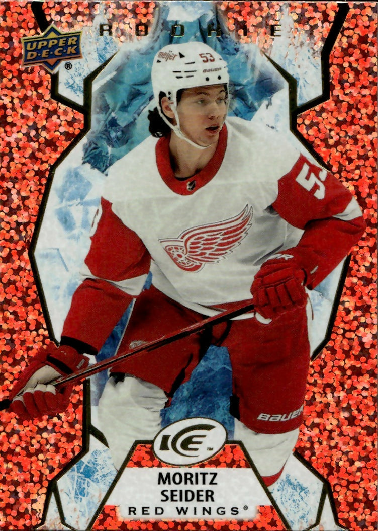 2021-22 Upper Deck Ice Hockey - Base - Rookie - Orange #148 Moritz Seider - Detroit Red Wings - A