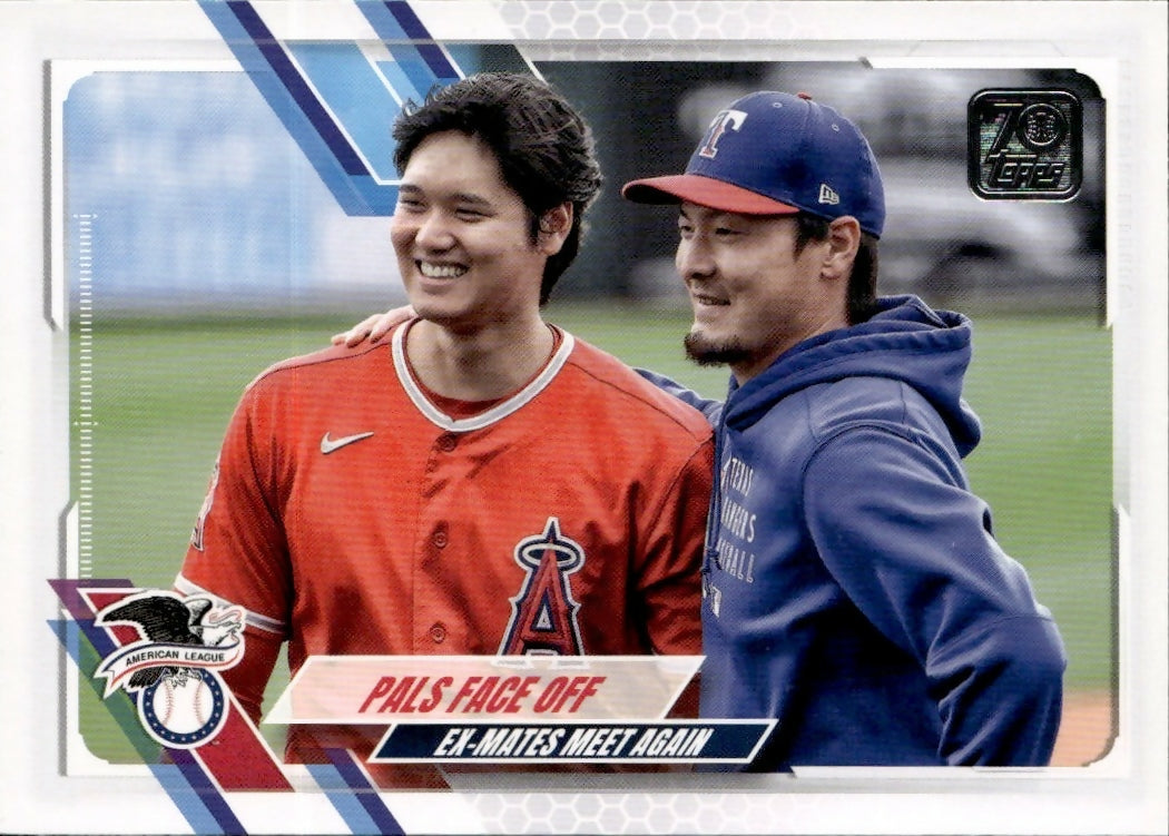 2021 Topps Update #US125 Pals Face Off (Shohei Ohtani / Kohei Arihara) VC