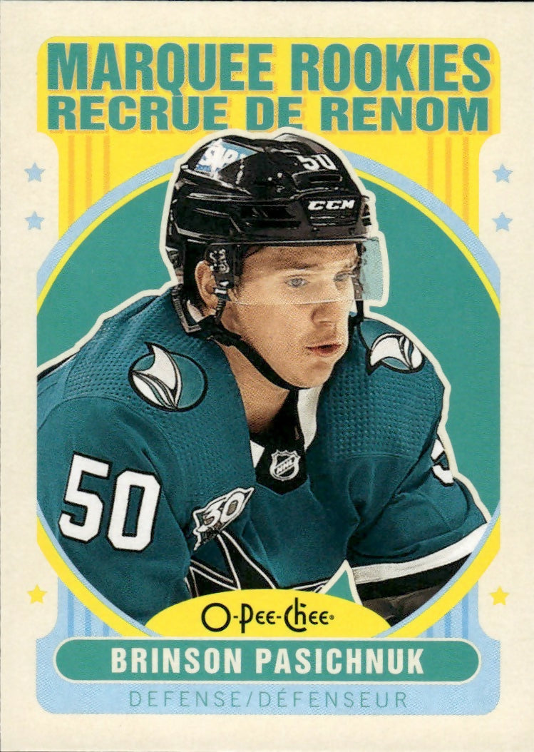 2021-22 Upper Deck Series 2 - O-Pee-Chee Update - Retro #649 Brinston Pasichnuk - San Jose Sharks - A