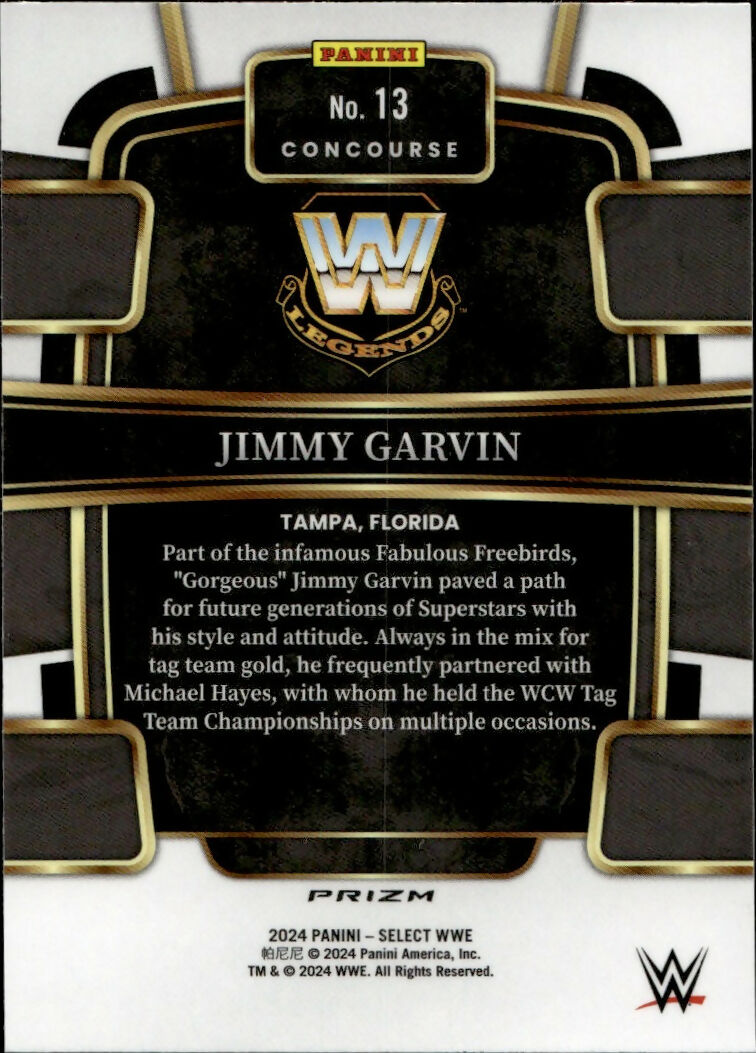 2024 Panini Select WWE - Concourse - Prizm #13 Jimmy Garvin - B