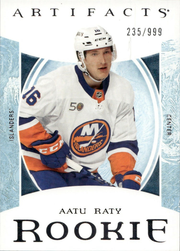 2022-23 Upper Deck Artifacts - Base - Rookie :999 #245 Aatu Raty - New York Islanders - A