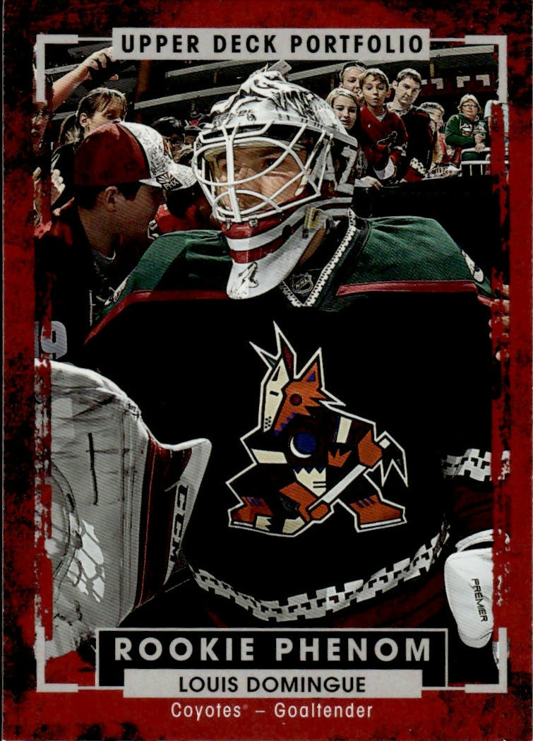 2015-16 Upper Deck Portfolio Hockey - Base - Rookie Color Photos #236 Louis Domingue - Arizona Coyotes