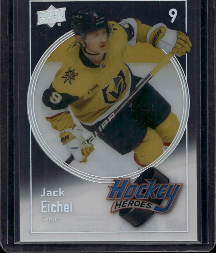 2023-24 Upper Deck Extended Series Hockey - Hockey Heroes - Clear Cut #HH-13 Jack Eichel - Vegas Golden Knights - A