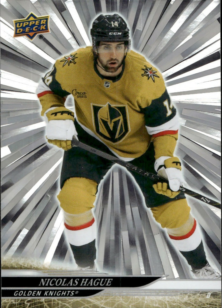 2024-25 Upper Deck Series 2 Hockey - Base - Outburst #432 Nicolas Hague - Vegas Golden Knights - A