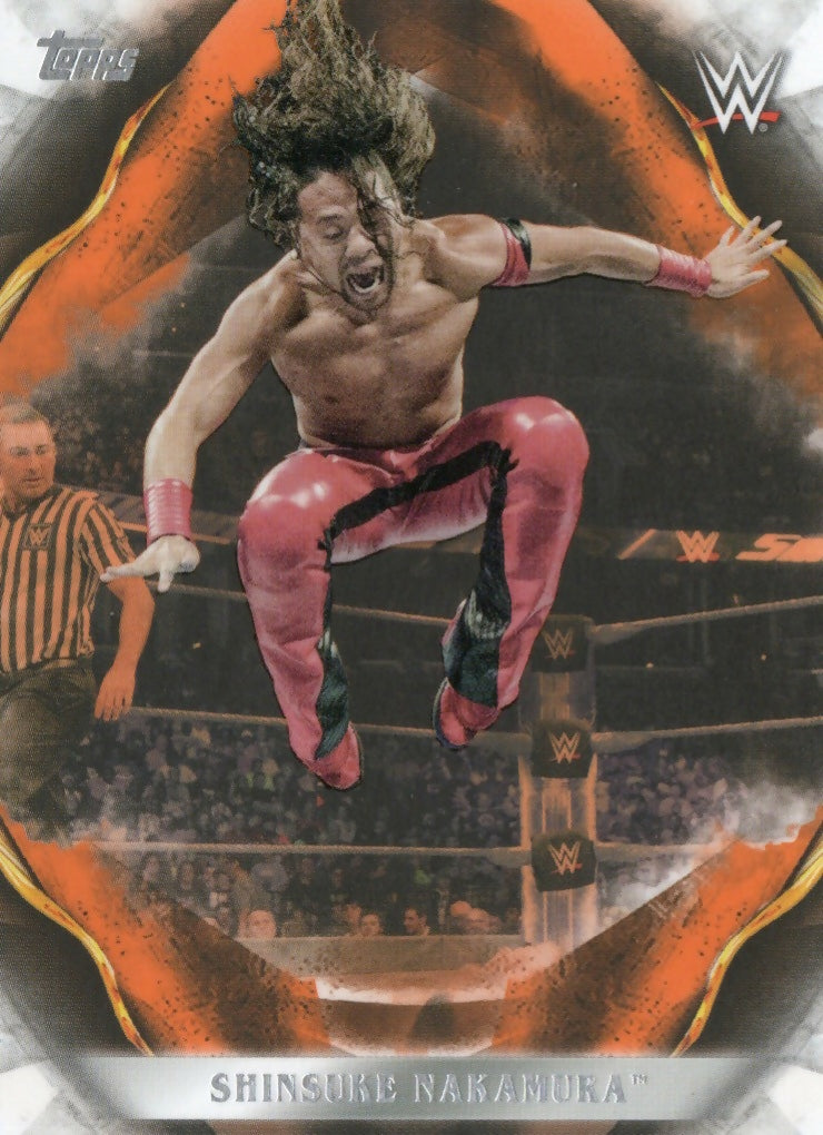 2019 Topps WWE Undisputed - Base - Orange /99 #68 Shinsuke Nakamura