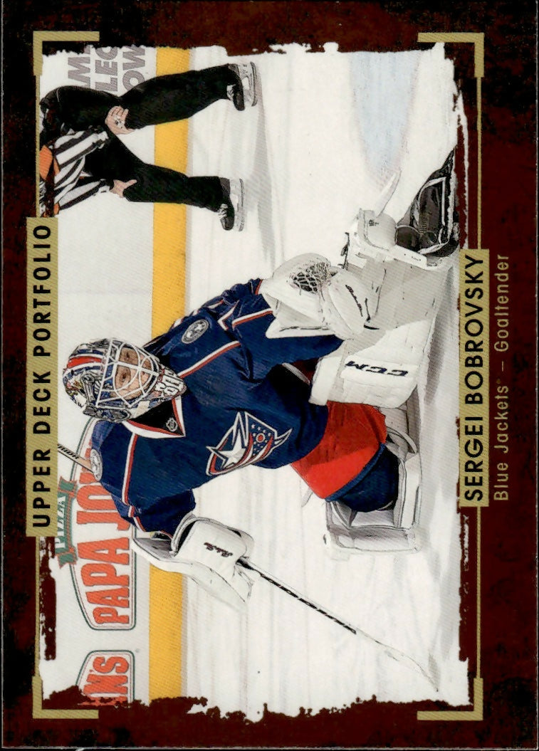 2015-16 Upper Deck Portfolio Hockey - Base #39 Sergei Bobrovsky - Columbus Blue Jackets