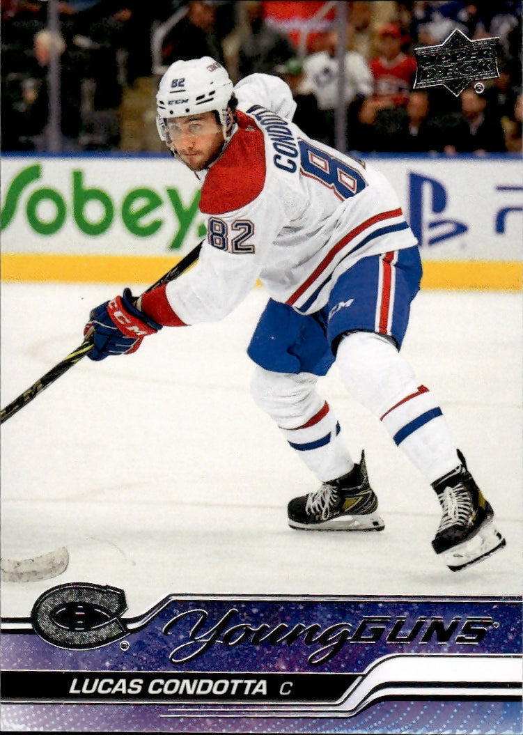 2023-24 Upper Deck Series 2 Hockey - Base - Young Guns #484 Lucas Condotta - Montreal Canadiens