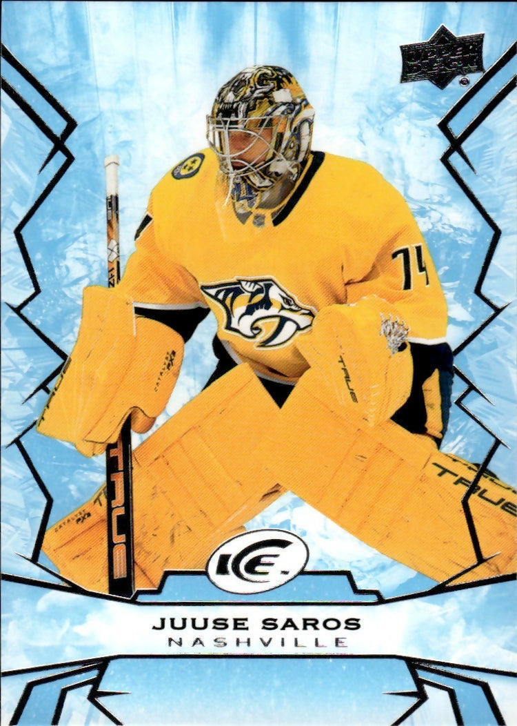 2022-23 Upper Deck Ice Hockey - Base #100 Juuse Saros - Nashville Predators