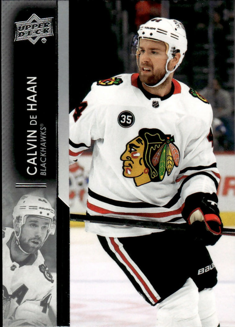 2021-22 Upper Deck Series 2 Hockey - Base #290 Calvin de Haan - Chicago Blackhawks - A