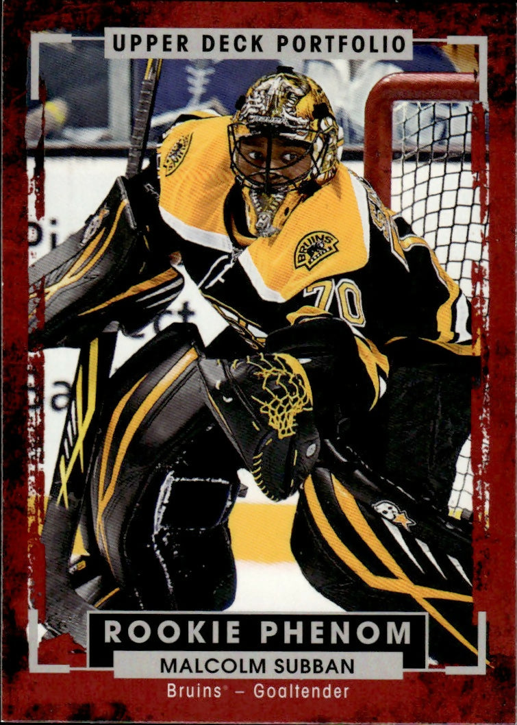 2015-16 Upper Deck Portfolio Hockey - Base - Rookie Color Photos #230 Malcolm Subban - Boston Bruins