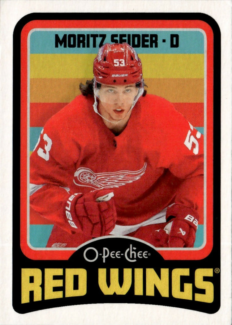 2024-25 Upper Deck O-Pee-Chee - Base - Retro #420 Moritz Seider - Detroit Red Wings - A