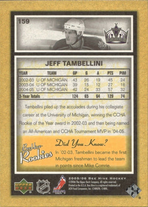 2005-06 Upper Deck Bee Hive - Base #159 Jeff Tambellini - Los Angeles Kings - B