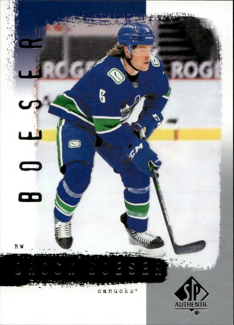 2020-21 Upper Deck Sp Authentic Hockey - 2000-01 Retro #R16 Brock Boeser - Vancouver Canucks - A