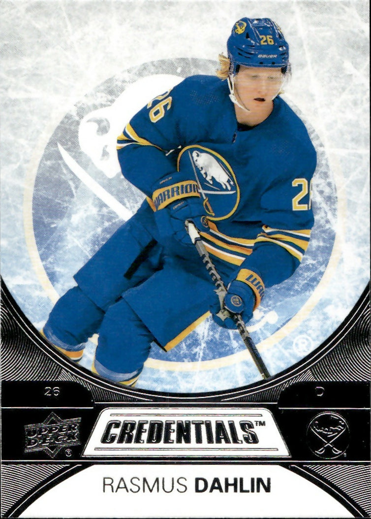 2021-22 Upper Deck Credentials Hockey - Base #30 Rasmus Dahlin - Buffalo Sabres - A