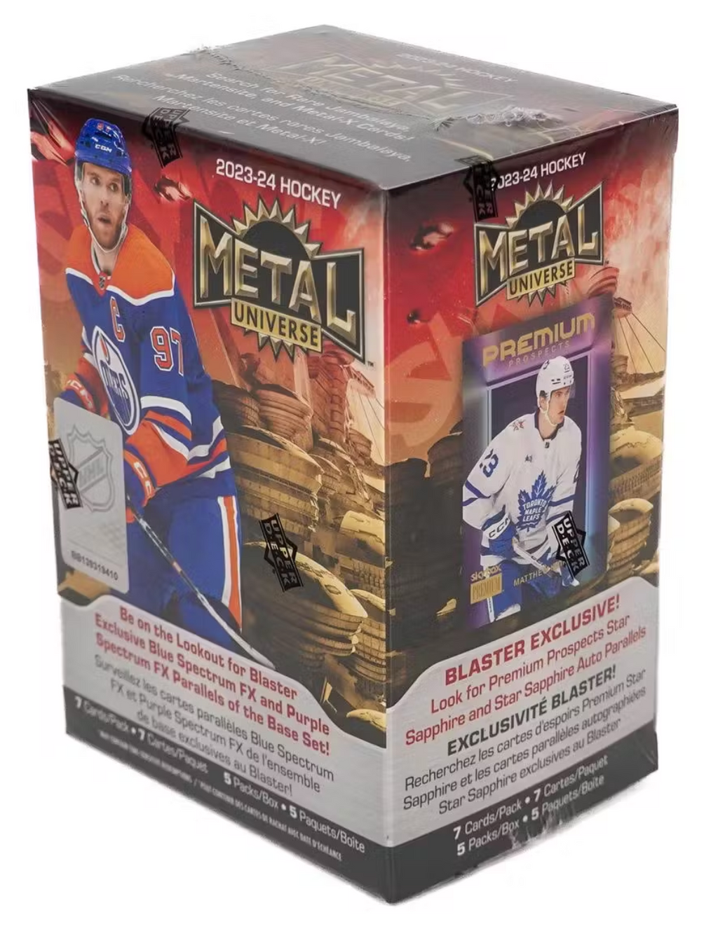 2023-24 Upper Deck Skybox Metal Universe Hockey 5-Pack Blaster Box