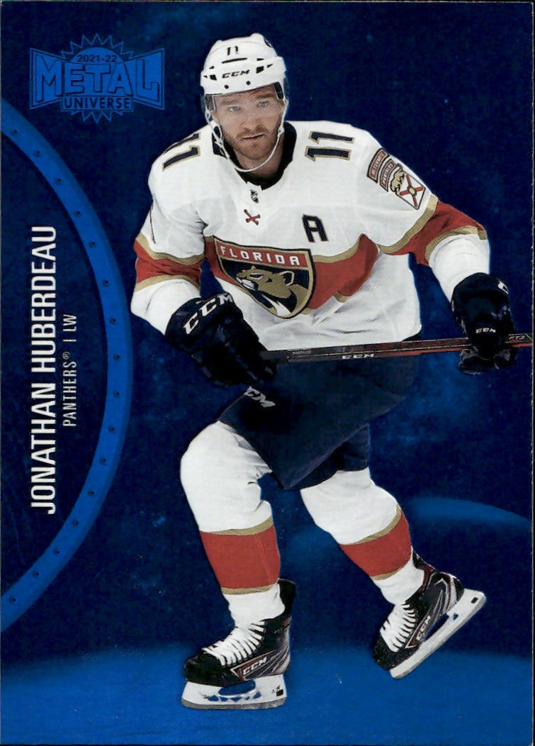 2021-22 Upper Deck Skybox Metal Universe - Base - Blue #22 Jonathan Huberdeau - Florida Panthers - A