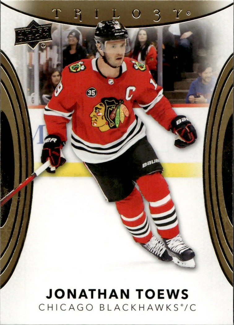2022-23 Upper Deck Trilogy Hockey - Base #16 Jonathan Toews - Chicago Blackhawks - A