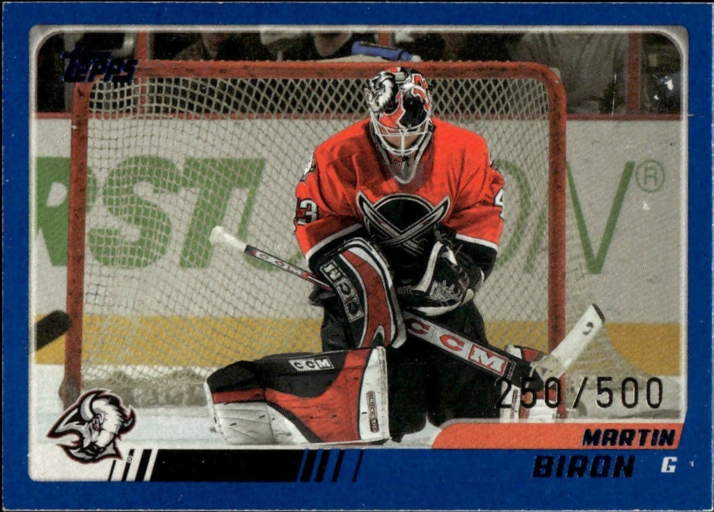 2003-04 O-Pee-Chee - Base - Blue :500 #71 Martin Biron - Buffalo Sabres - A