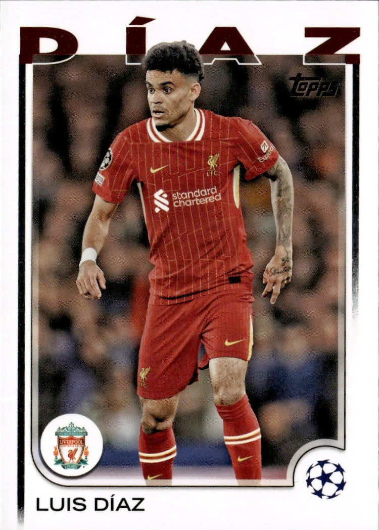 2024-25 Topps UEFA Club Competitions - Base #169 Luis Diaz - Liverpool FC - A