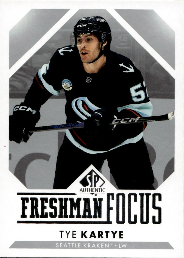 2023-24 Upper Deck SP Authentic Hockey - Freshman Focus #FF-49 Tye Kartye - Seattle Kraken - A