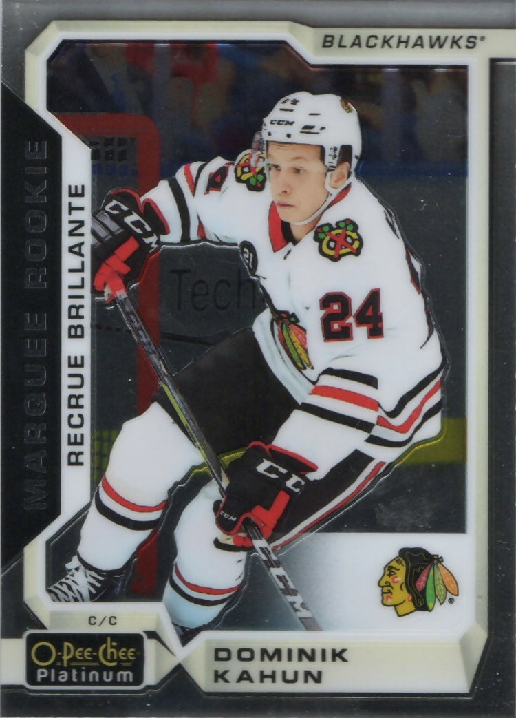 2018-19 O-Pee-Chee Platinum Hockey - Base - Marquee Rookie #176 Dominik Kahun - Chicago Blackhawks