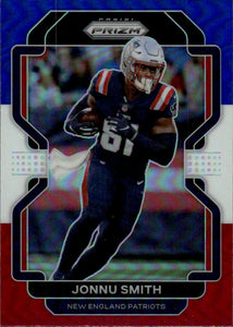 2021 Panini Prizm Football Base - Red White And Blue Prizm #97 Jonnu Smith New England Patriots - A