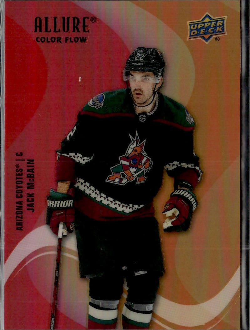 2022-23 Upper Deck Allure Hockey - Color Flow - Red-Orange #SF-51 Jack McBain - Arizona Coyotes