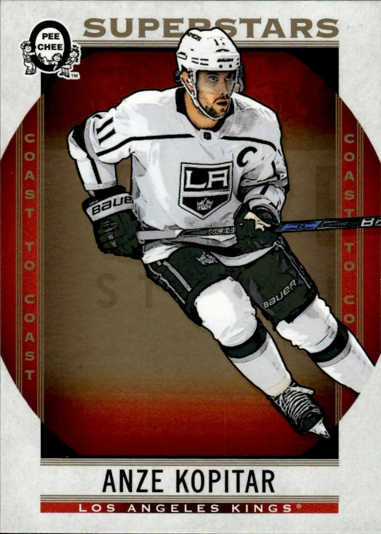 2018-19 O-Pee-Chee Coast to Coast Hockey - Base - Superstars #108 Anze Kopitar - Los Angeles Kings