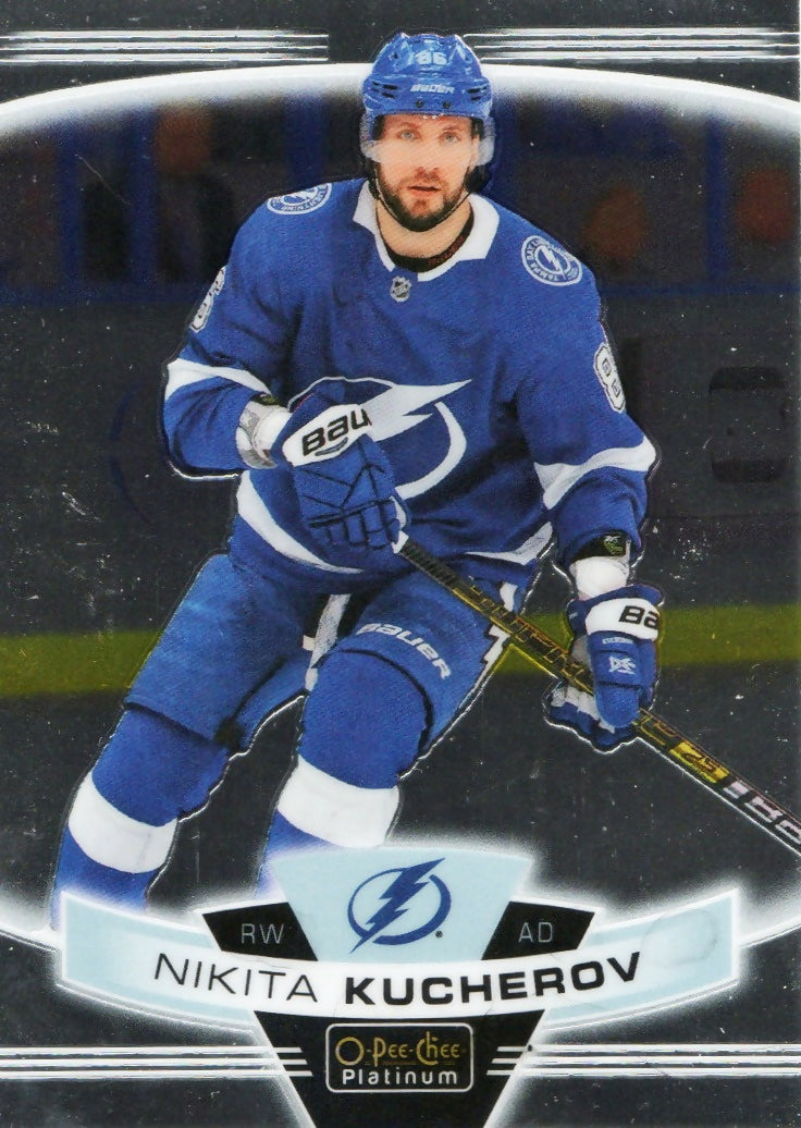 2019-20 Upper Deck O-Pee-Chee Platinum Hockey - Base #100 Nikita Kucherov - Tampa Bay Lightning