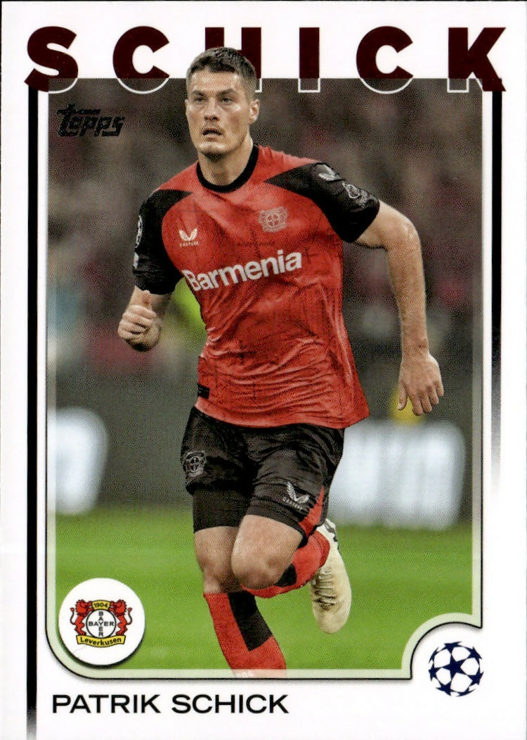2024-25 Topps UEFA Club Competitions - Base #67 Patrik Schick - Bayer 04 Leverkusen - A