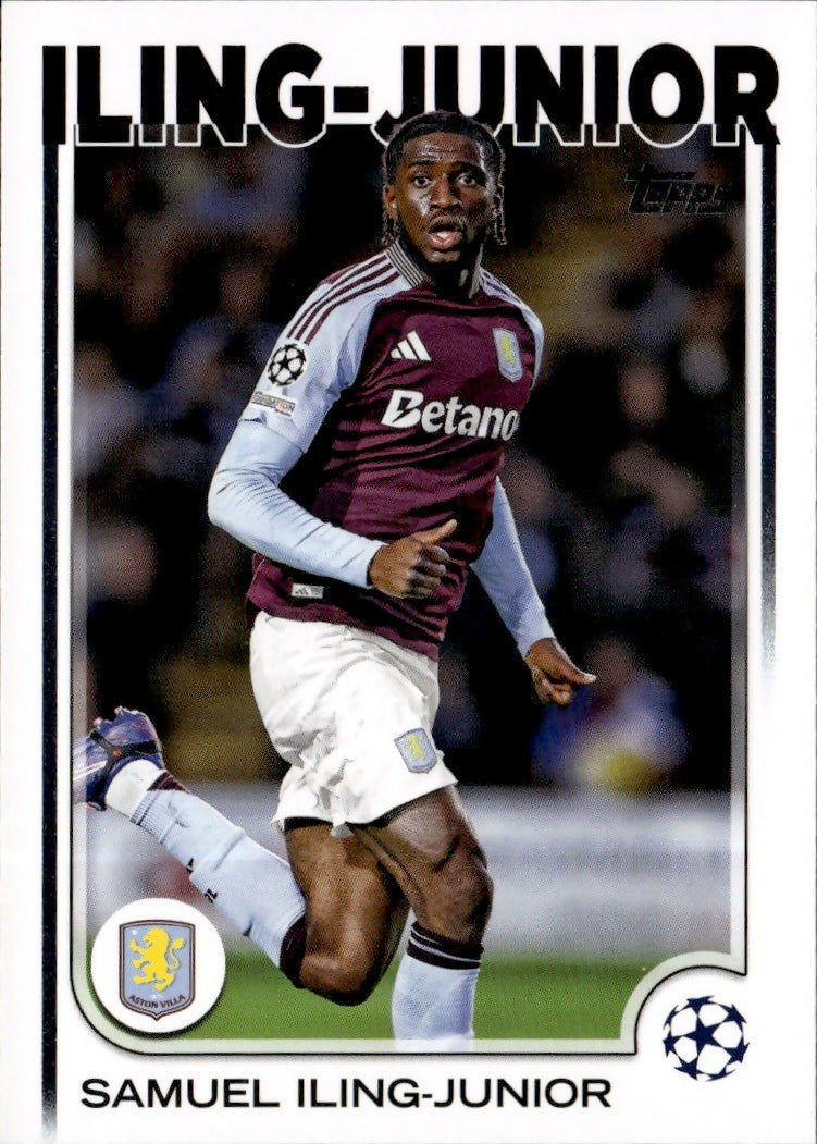 2024-25 Topps UEFA Club Competitions - Base #146 Samuel Iling-Junior - Aston Villa - A